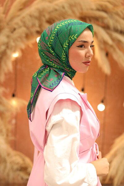 Silk Home Eșarfă din bumbac moale cu model metric