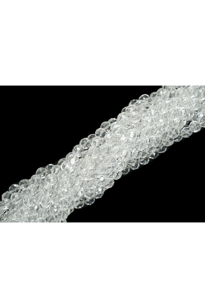 Prestij Boncuk Mărgele de cristal cehă transparentă de 8 mm - mărgele de sticlă