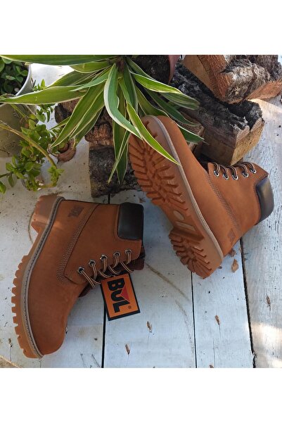 Bulldozer 240851 Çocuk Hakiki Nubuk Deri Fermuarlı Ve Bağcıklı Bot