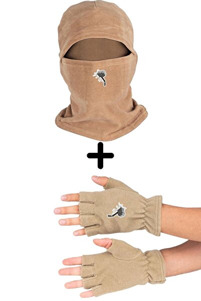 Fanze Set mască de zăpadă Polar Balta și mănuși tăiate - zrn3641