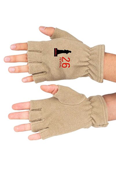 Fanze 26 Fevral Xocalı Mănuși din lână polară cu decupaje rnz4584