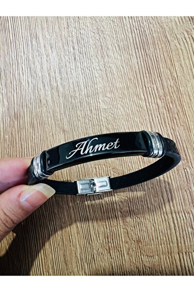 Tasarım Kişiye Özel İsimli Deri Erkek Bileklik (İsminizi sipariş no ile mesaj...