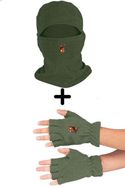 Fanze Set mască de zăpadă Polar Balta și mănuși tăiate - Zrn3814