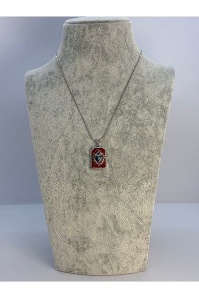 Uzak Işıklar Silver Heart Tarot Necklace Vitange