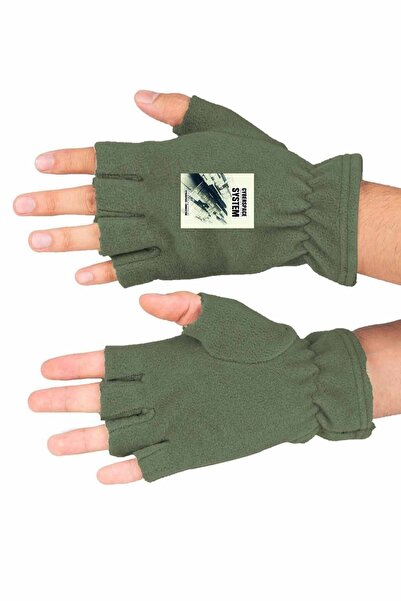 Fanze Mănuși de iarnă din lână polară cu imprimeu Space Cut - rnz551