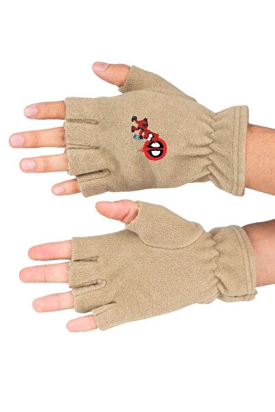 Fanze Mănuși de iarnă din lână polară cu imprimeu Simson Deadpool rnz3754