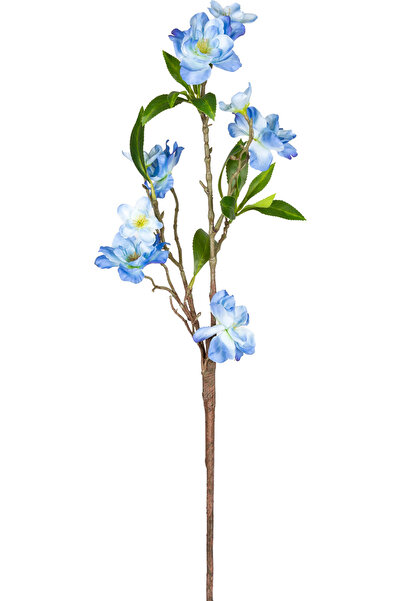 Herdekora Yapay Çiçek Kiraz Çiçeği Mavi 70 Cm.