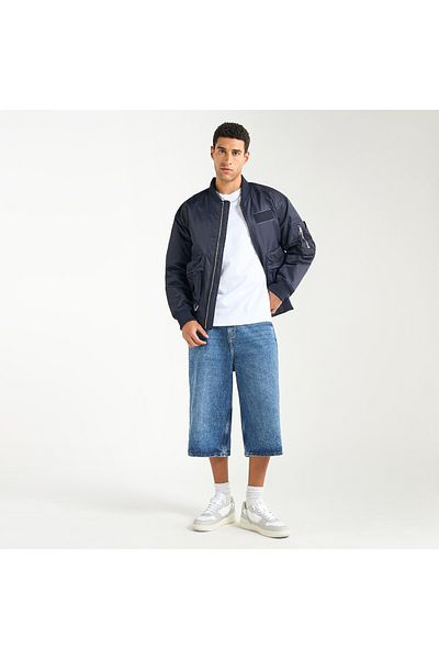 FAV Pocket Detail Zip Through Bomber Jacket