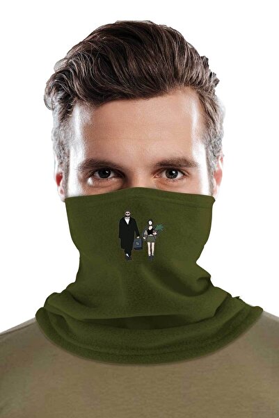 Fanze Зимовий светр з принтом Леона - Шарф rnz3456