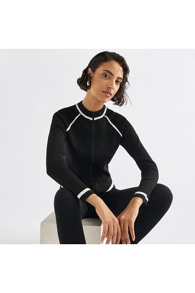 FAV Regular Cut High Collar Zipper Jacket