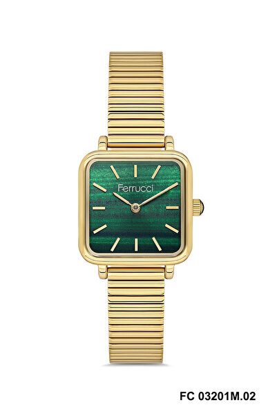 Ferrucci Retro Kare Kadın Kol Saati 2 Yıl Garantili