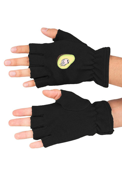 Fanze Mănuși de iarnă din lână polară cu imprimeu avocado rnz3506