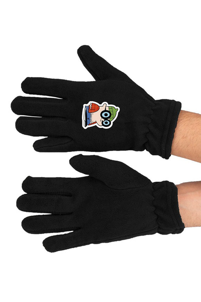 Fanze Cartoon Printed Winter Long Fleece Gloves Rnz3447