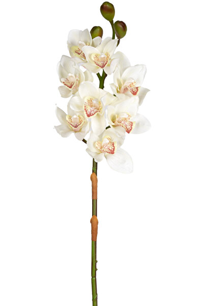 Herdekora Yapay Orkide Gerçek Dokulu Beyaz 75 Cm.