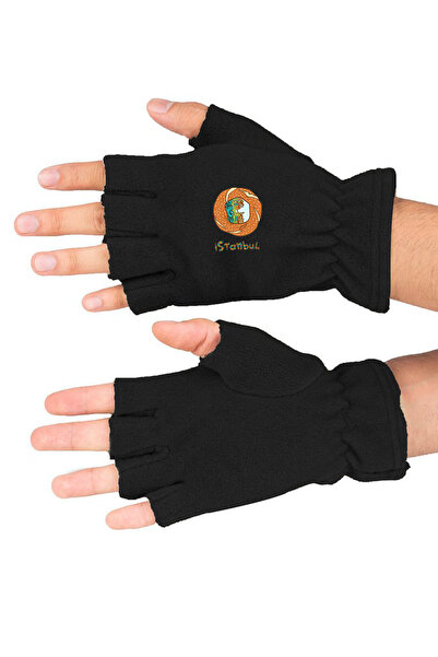 Fanze Istanbul Printed Winter Cut Fleece Gloves Rnz3791
