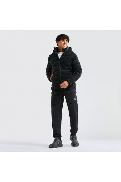FAV Solid Puffer Jacket With Hood And Long Sleeves