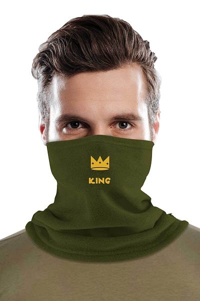 Fanze King Printed Winter Fleece - Neck Collar, Rnz3606