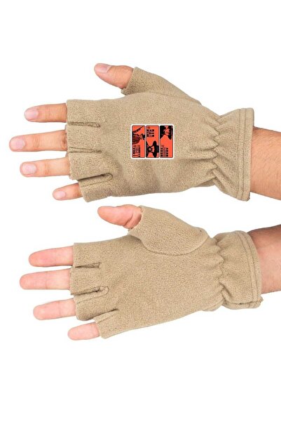 Fanze Mănuși de iarnă din lână polară cu imprimeu Good Bad Ugly rnz3821