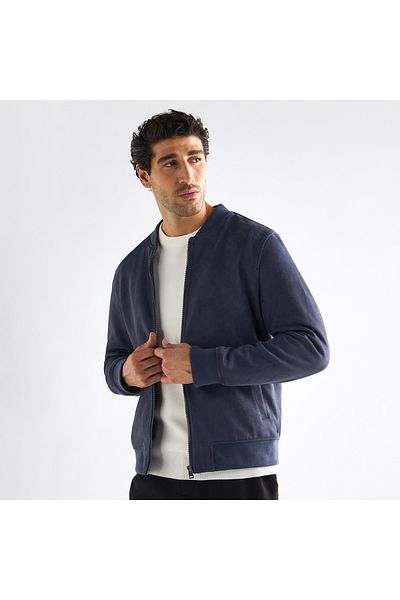 FAV Solid Jacket With Long Sleeves And Zip Closure