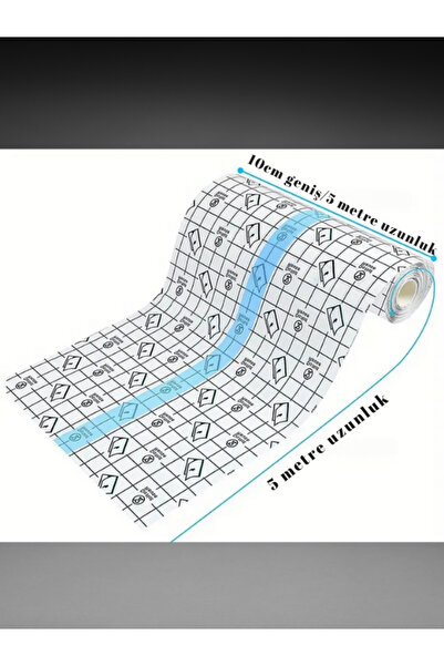 Octacare Şeffaf Pu Banyo Ve Dövme SEZERYAN Bandı Tıbbi Su Geçirmez Rulo Flaster Yara Örtusu 5Mx10CM