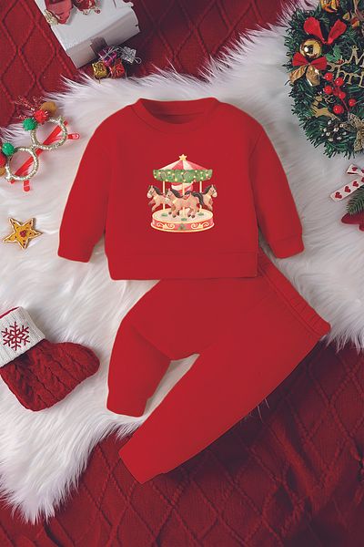 ADABEBEK New Year's Special Baby Set - Deer Printed, Set of 2 23243