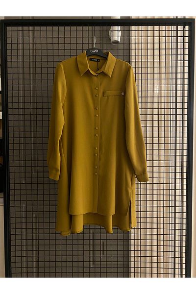 Armine TREND Short Front Long Back Buttoned Shirt Tunic