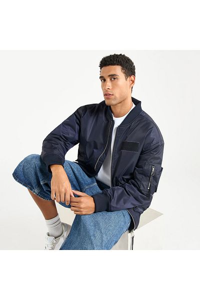 FAV Pocket Detail Zip Through Bomber Jacket