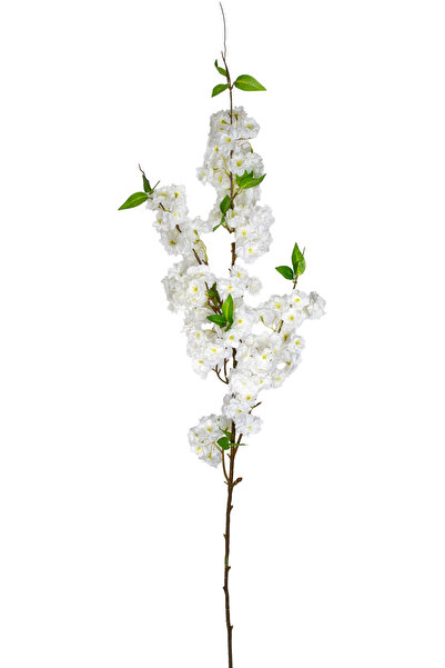Herdekora Yapay Çiçek Bahar Dalı Beyaz 120 Cm.