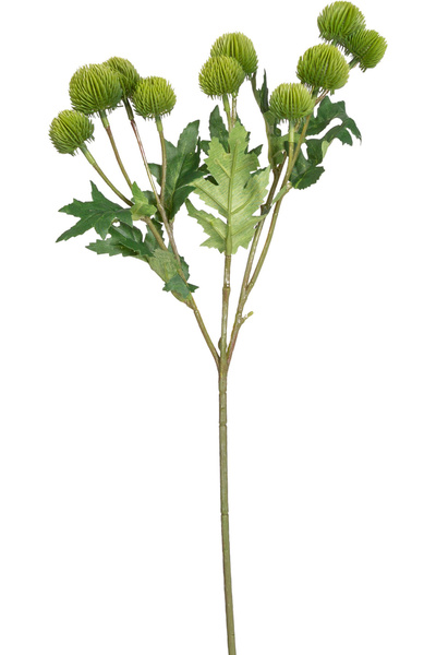 Herdekora Yapay Çiçek Top Çiçek Yeşil 56 Cm.