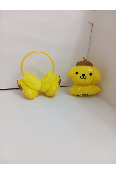 Buğlem Aksesuar Children's Plush Earmuff - Pompom Purin