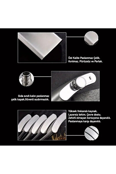 UrbanCove Co Premium, Stainless Steel Flask 8oz (246ml) Portable, Durable (1 Piece)