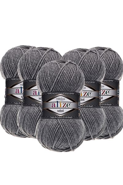 Alize 5 Τεμάχια Midi Alize Süperlana Midi Μεσαίο Χοντρό Μάλλινο Νήμα 100 γρ. 170 mt.21