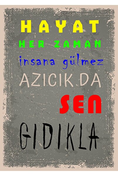 Written Retro Wooden Poster
