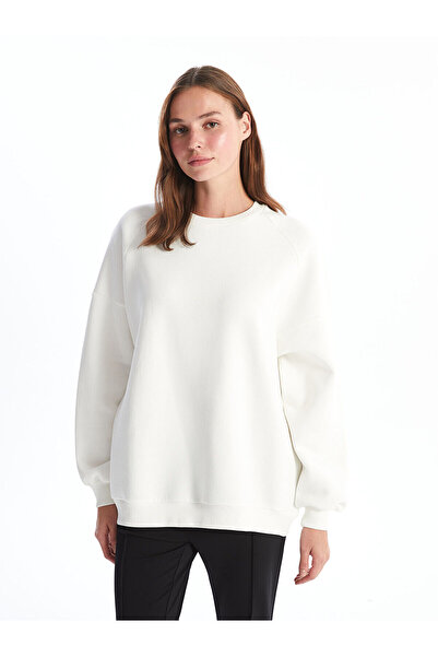 LC Waikiki Özmarka New Season Crew Neck Oversize Women's Thick Sweatshirt