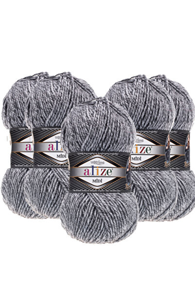 Alize 5 Τεμάχια Midi Alize - Süperlana Μάλλινο νήμα μεσαίου πάχους 100gr 170mt
