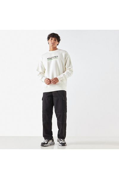 SP Characters Rick Sanchez Print Sweatshirt With Long Sleeves