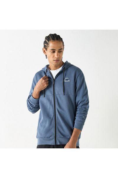 Kappa Zip Through Hoodie with Long Sleeves and Pockets