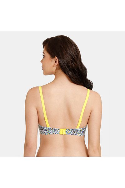 Zivame Printed Padded Wired Bra with Adjustable Shoulder Straps