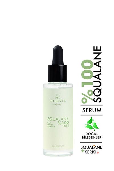 Polente Natural 100% Pure Squalane - Herbal Source, 30 ml Pure Squalene