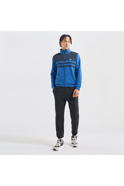 FAV Panelled Sweatshirt with Long Sleeves and High Neck
