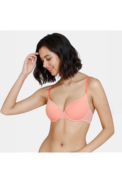 Zivame Padded Wired Bra with Hook and Eye Closure