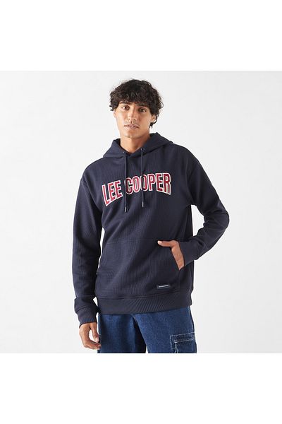 Lee Cooper Logo Detail Hoodie With Kangaroo Pocket
