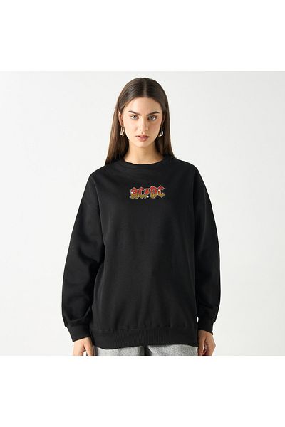 SP Characters AC/DC Print Sweatshirt with Long Sleeves