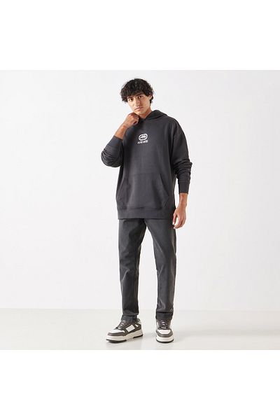 ECKO Logo Print Hoodie With Kangaroo Pocket