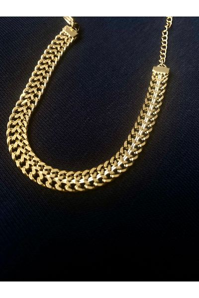 Aleda Steel Gold Wheat Bracelet