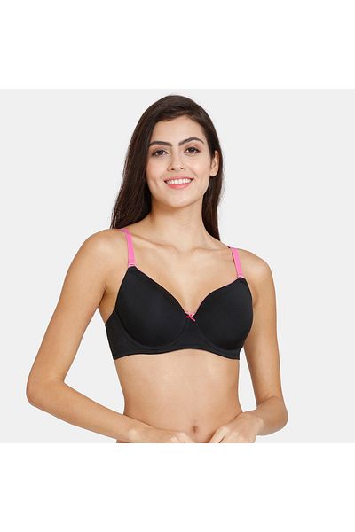 Zivame Wired Padded T-shirt Bra with Adjustable Straps