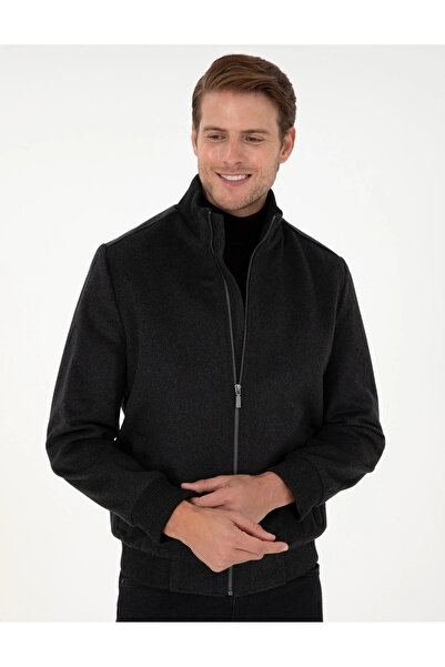 Pierre Cardin Erkek Mont  %52 Yün Kapüşonsuz ve Düz Desen 2039525