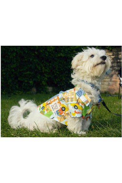 Oli and Lui New York Patterned Dog Shirt