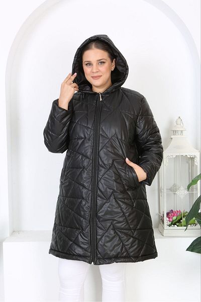 ans Black Women Plus Size Jackets Styles Prices Trendyol