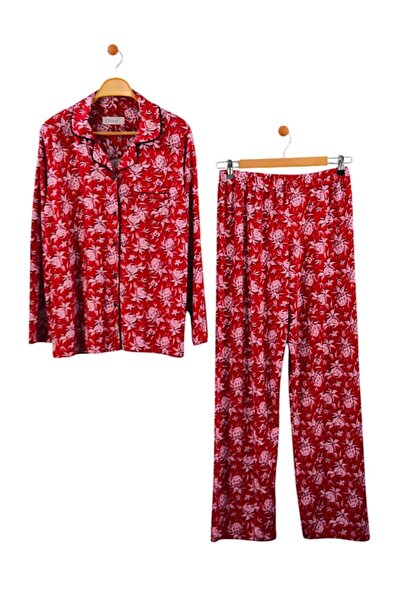 GACİR Chiser Viskon Likralı Pijama Takımı